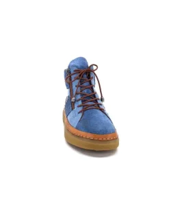 355-ivoire Ivoire 24721 Daim Bleu*Femme Bottines