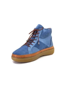 355-ivoire Ivoire 24721 Daim Bleu*Femme Bottines