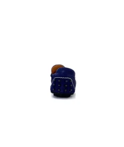 Ivoire0209b Ivoire 12443 Daim Bleu Marine*Femme Mocassins