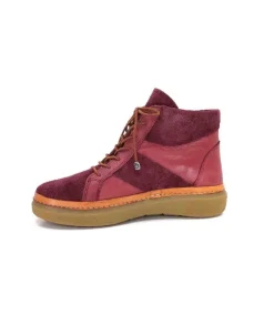 355-ivoire Ivoire 24721 Daim Bordeaux*Femme Bottines