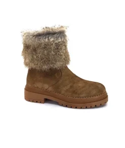 Ivoire-354 Ivoire 108523 Daim Camel*Femme Bottines