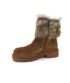 Ivoire-354 Ivoire 108523 Daim Camel*Femme Bottines