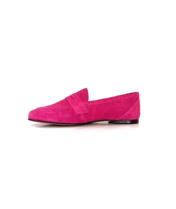 Ivoire0209b Ivoire 10648 Daim Fuxia*Femme Mocassins