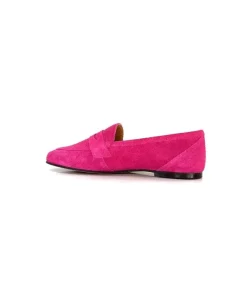 Ivoire0209b Ivoire 10648 Daim Fuxia*Femme Mocassins