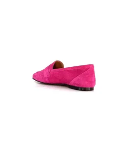 Ivoire0209b Ivoire 10648 Daim Fuxia*Femme Mocassins
