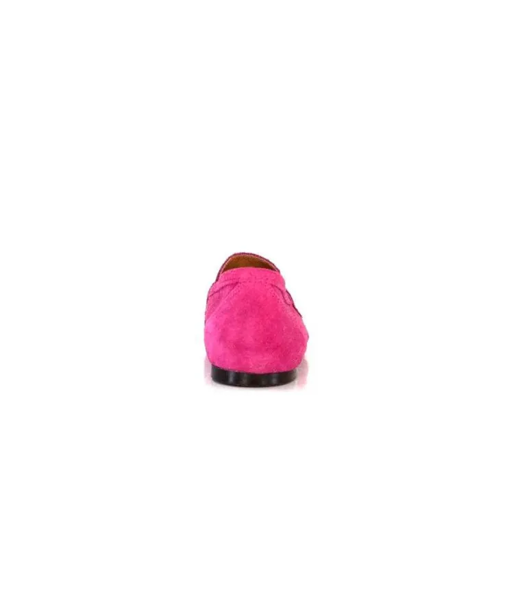 Ivoire0209b Ivoire 10648 Daim Fuxia*Femme Mocassins