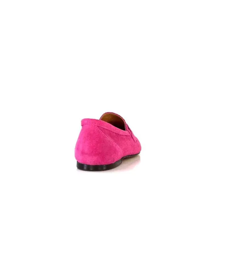 Ivoire0209b Ivoire 10648 Daim Fuxia*Femme Mocassins