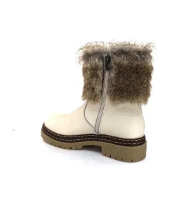 Ivoire-354 Ivoire 108523 Daim Graine Blanc*Femme Bottines