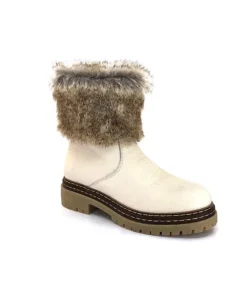 Ivoire-354 Ivoire 108523 Daim Graine Blanc*Femme Bottines