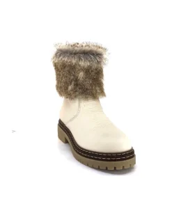 Ivoire-354 Ivoire 108523 Daim Graine Blanc*Femme Bottines