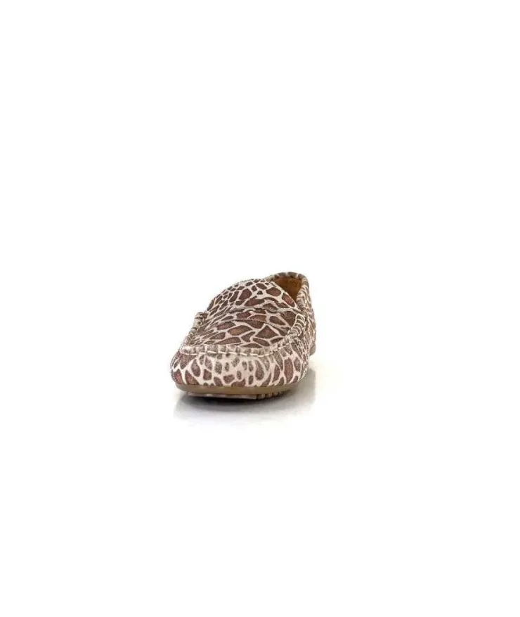 Ivoire0209b Ivoire 10322 Daim Leo Beige*Femme Mocassins
