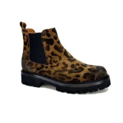 Ivoire0156 Ivoire 3250 Daim Leo Marron*Femme Bottines