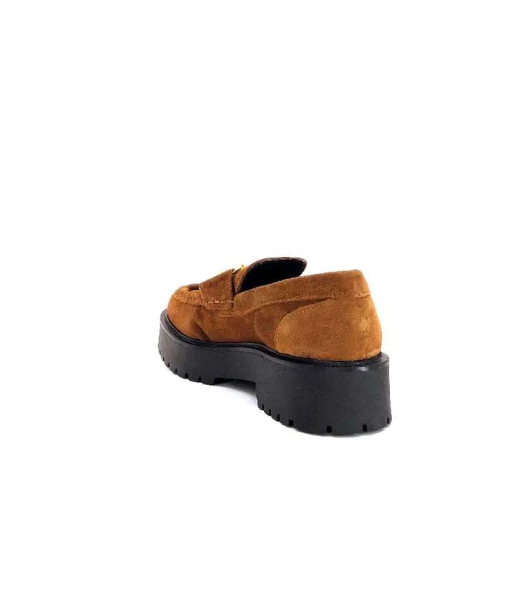 Ivoire0351a Ivoire 7325177 Daim Marron*Femme Mocassins