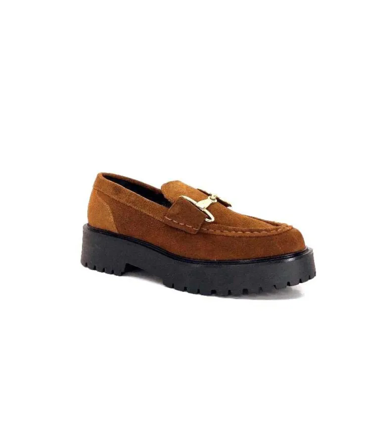 Ivoire0351a Ivoire 7325177 Daim Marron*Femme Mocassins