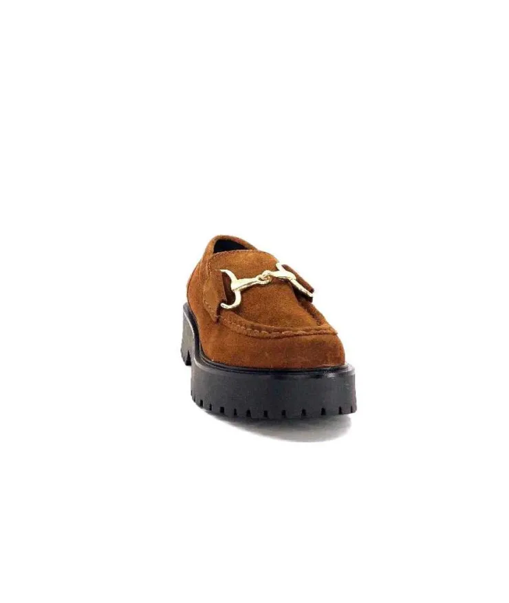 Ivoire0351a Ivoire 7325177 Daim Marron*Femme Mocassins