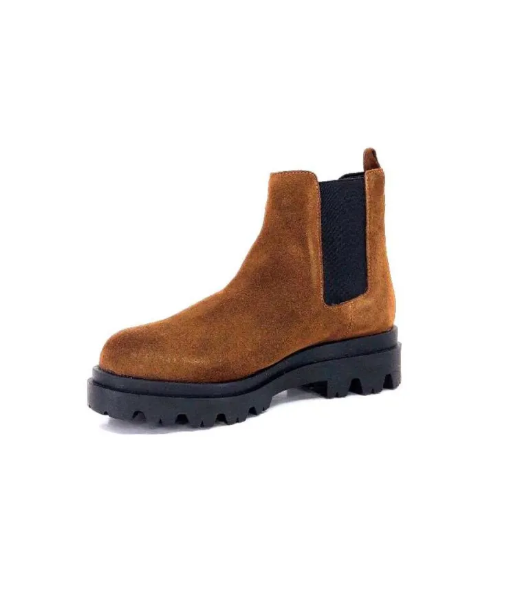 Ivoire0351a Ivoire 9615312 Daim Marron*Femme Bottines