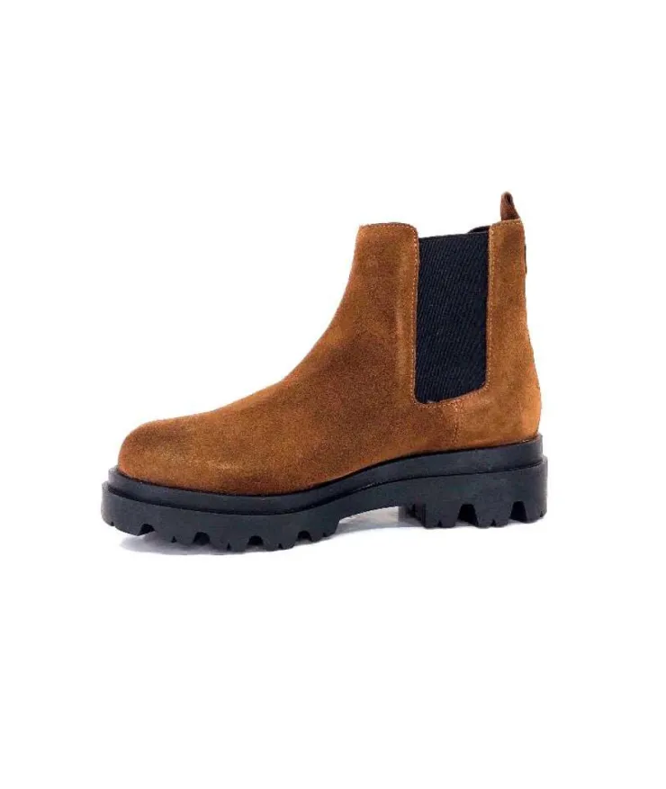 Ivoire0351a Ivoire 9615312 Daim Marron*Femme Bottines