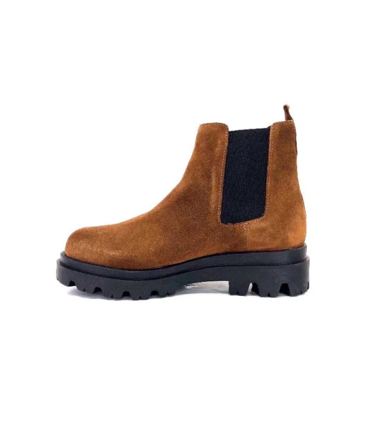 Ivoire0351a Ivoire 9615312 Daim Marron*Femme Bottines