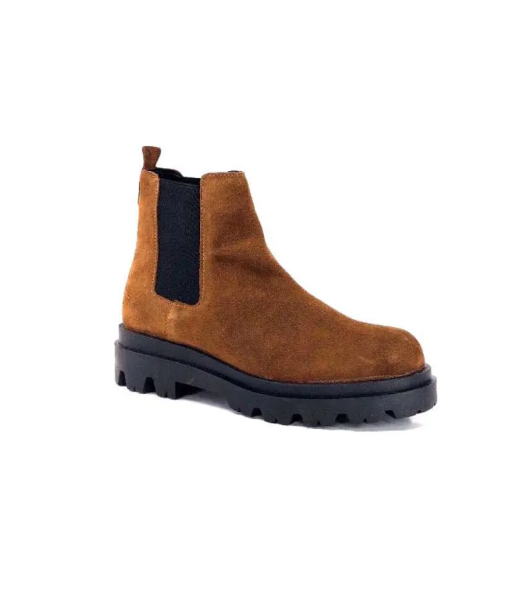 Ivoire0351a Ivoire 9615312 Daim Marron*Femme Bottines