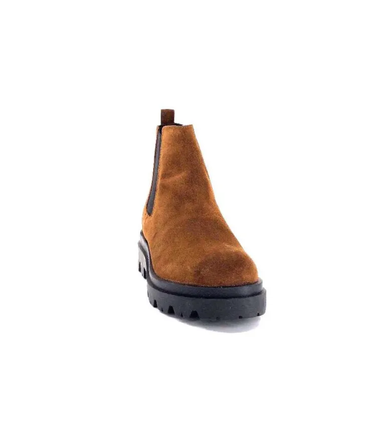 Ivoire0351a Ivoire 9615312 Daim Marron*Femme Bottines