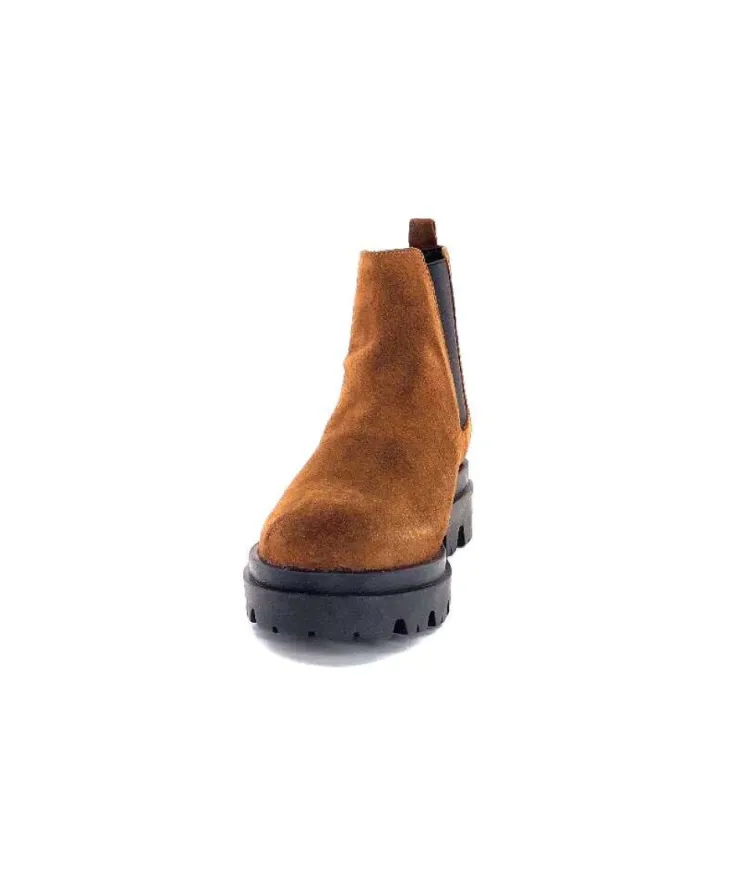 Ivoire0351a Ivoire 9615312 Daim Marron*Femme Bottines