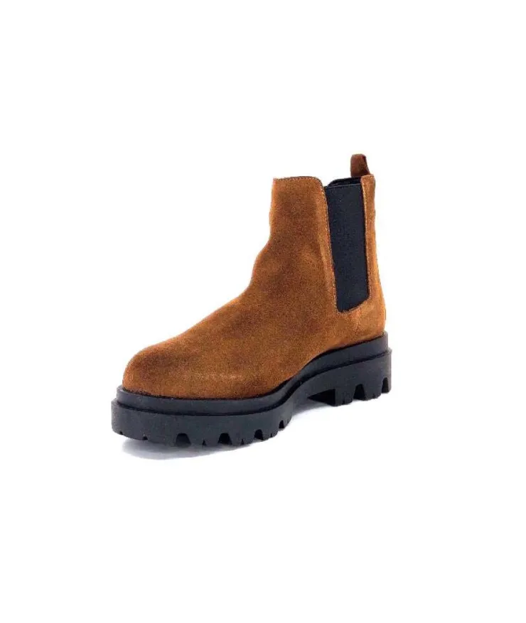 Ivoire0351a Ivoire 9615312 Daim Marron*Femme Bottines