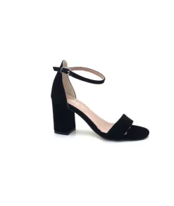 Ivoire0351a Ivoire 8605587 Daim Noir*Femme Sandales