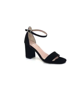 Ivoire0351a Ivoire 8605587 Daim Noir*Femme Sandales