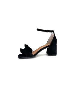 Ivoire0351a Ivoire 8453770 Daim Noir*Femme Sandales