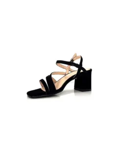 Ivoire0104a Ivoire 47146 Daim Noir*Femme Sandales
