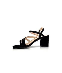 Ivoire0104a Ivoire 47146 Daim Noir*Femme Sandales