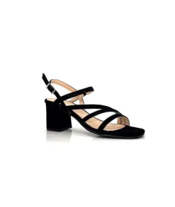 Ivoire0104a Ivoire 47146 Daim Noir*Femme Sandales