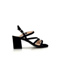 Ivoire0104a Ivoire 47146 Daim Noir*Femme Sandales