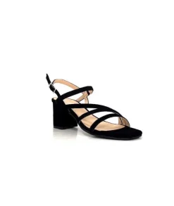 Ivoire0104a Ivoire 47146 Daim Noir*Femme Sandales