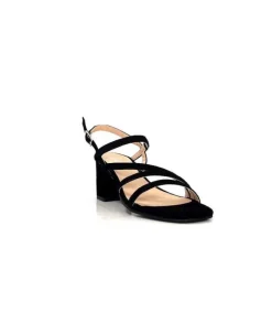 Ivoire0104a Ivoire 47146 Daim Noir*Femme Sandales