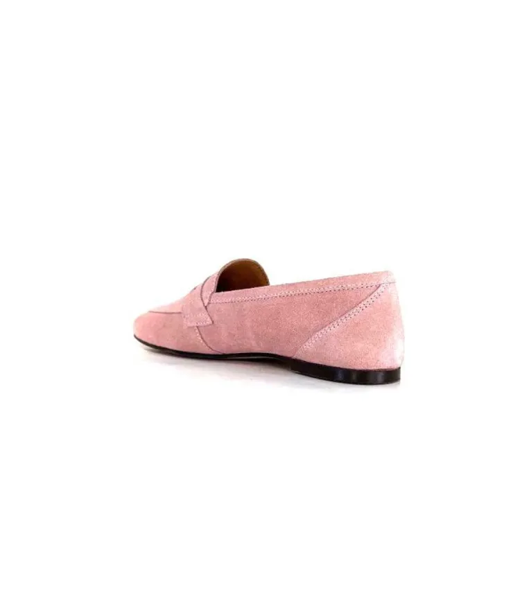 Ivoire0209b Ivoire 10648 Daim Rose*Femme Mocassins