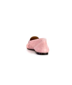 Ivoire0209b Ivoire 10648 Daim Rose*Femme Mocassins