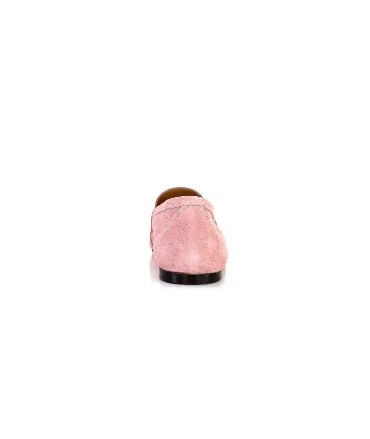 Ivoire0209b Ivoire 10648 Daim Rose*Femme Mocassins