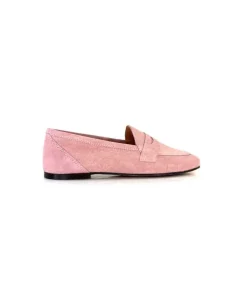 Ivoire0209b Ivoire 10648 Daim Rose*Femme Mocassins