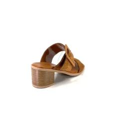 Ivoire0401a Ivoire 500.3006 Daim Tan*Femme Mules