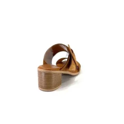 Ivoire0401a Ivoire 500.3006 Daim Tan*Femme Mules