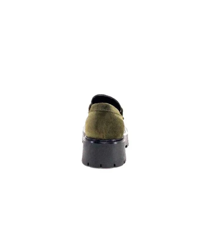 Ivoire0351a Ivoire 7325177 Daim Vert*Femme Mocassins