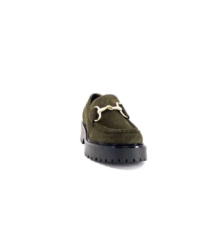 Ivoire0351a Ivoire 7325177 Daim Vert*Femme Mocassins