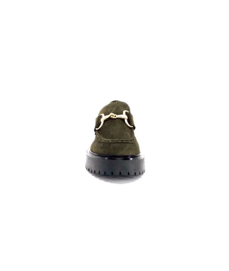 Ivoire0351a Ivoire 7325177 Daim Vert*Femme Mocassins
