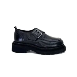 cashka / fatih ustundag Ivoire 3265-3315 Eva Cuir Noir*Femme Mocassins