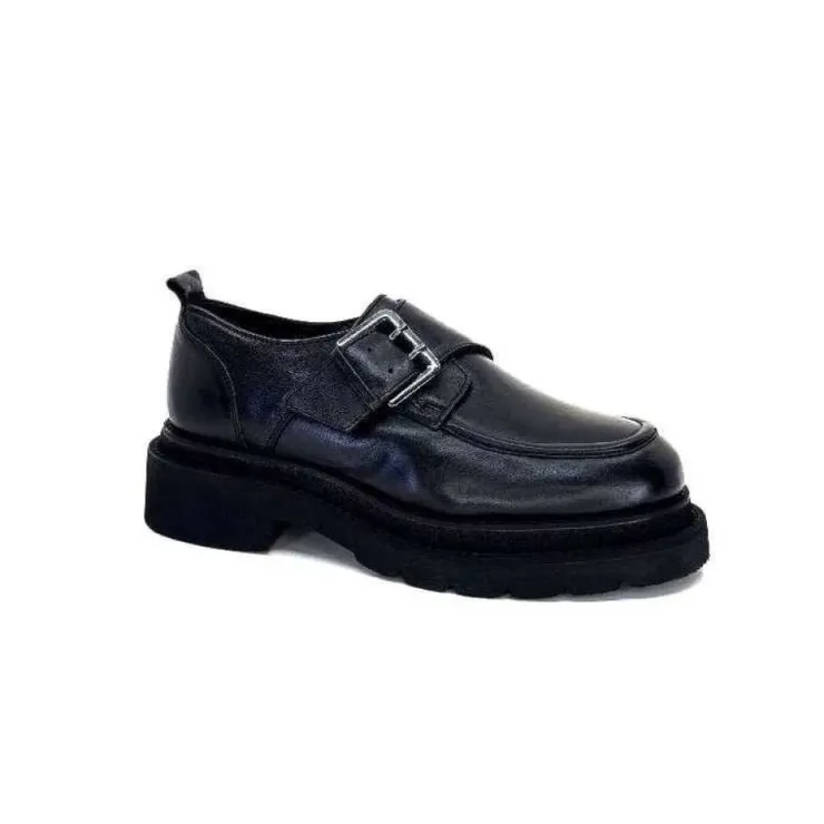 cashka / fatih ustundag Ivoire 3265-3315 Eva Cuir Noir*Femme Mocassins
