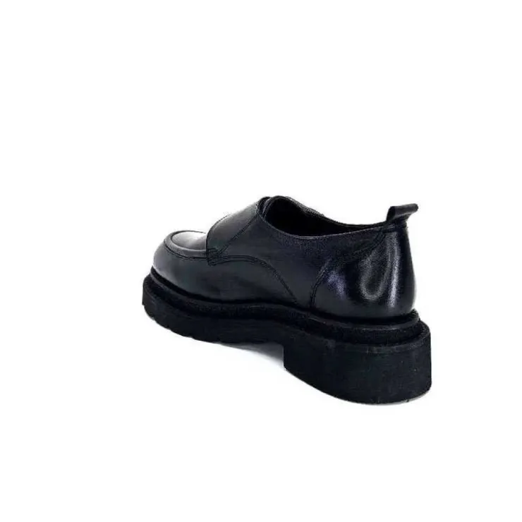 cashka / fatih ustundag Ivoire 3265-3315 Eva Cuir Noir*Femme Mocassins