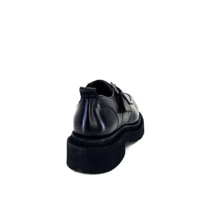 cashka / fatih ustundag Ivoire 3265-3315 Eva Cuir Noir*Femme Mocassins