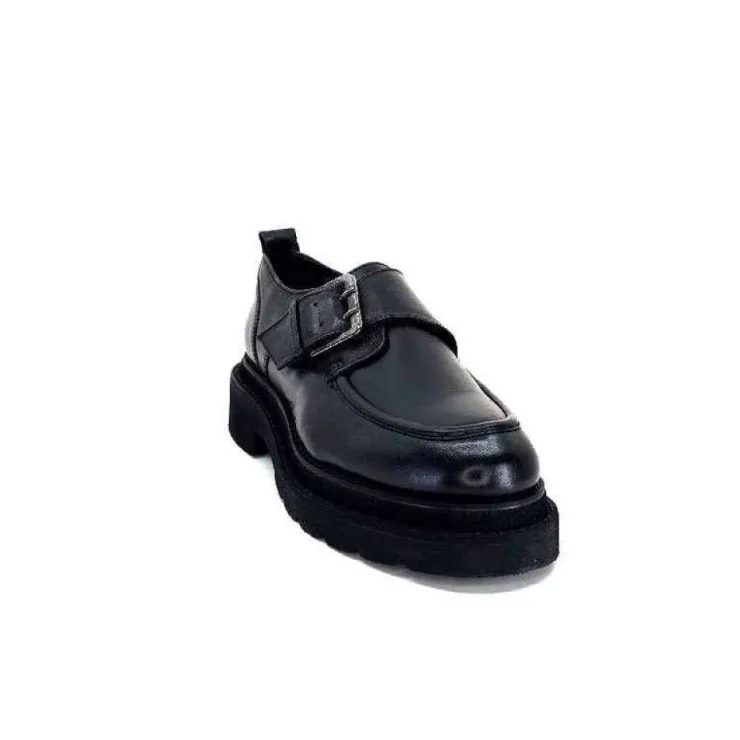 cashka / fatih ustundag Ivoire 3265-3315 Eva Cuir Noir*Femme Mocassins