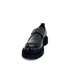 cashka / fatih ustundag Ivoire 3265-3315 Eva Cuir Noir*Femme Mocassins